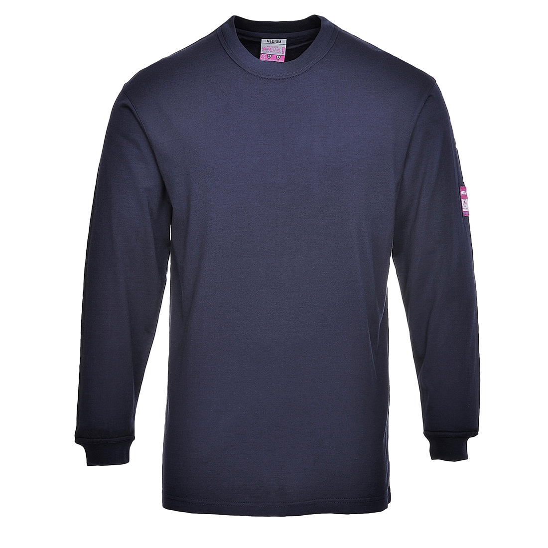 Nehořlavé triko s dlouhými rukávy Flame Resistant Anti-Static Barva: námořní modrá, Velikost: S