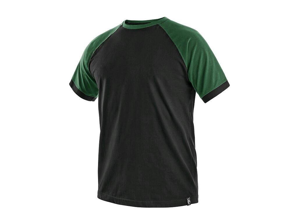 Tričko s krátkým rukávem OLIVER Barva: černá-zelená, Velikost: XL