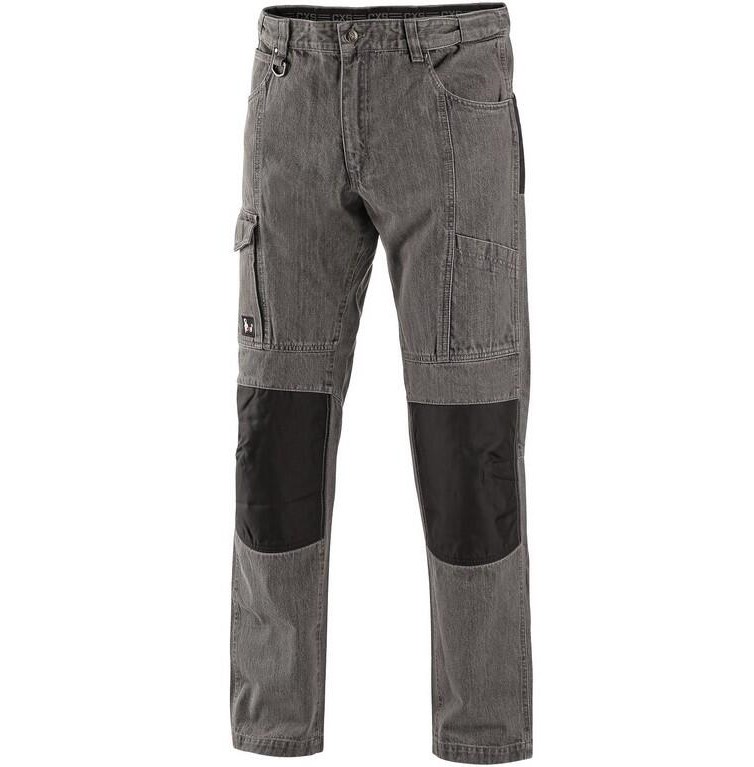 Kalhoty jeans CXS NIMES III Barva: šedá-černá, Velikost: 54
