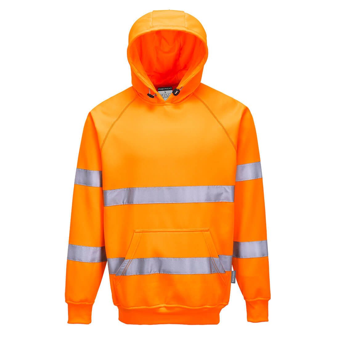Hi-Vis mikina s kapucí Barva: oranžová, Velikost: 2XL