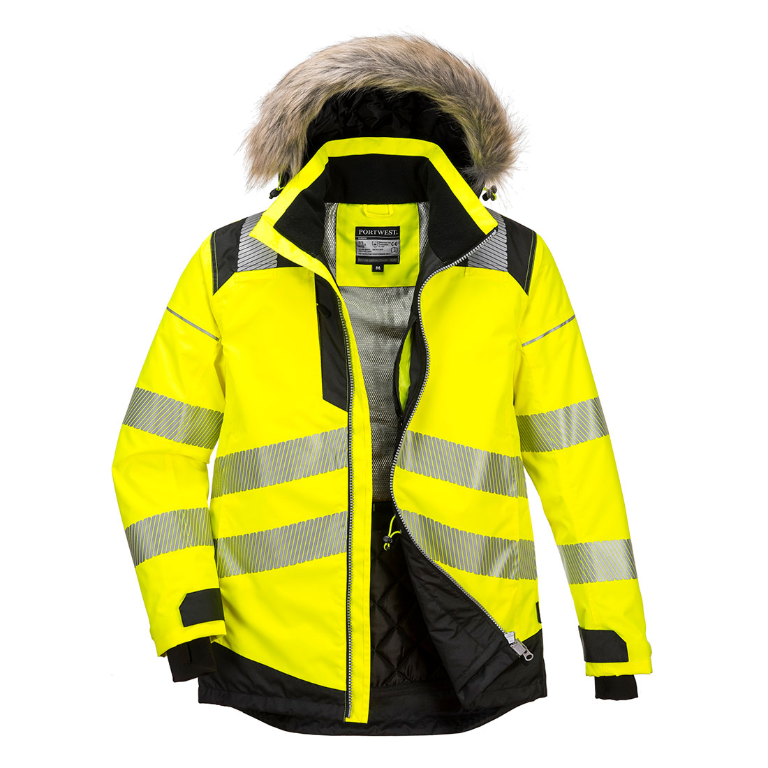 Zimní bunda PW3 Hi-Vis Parka Barva: žlutá-černá, Velikost: 3XL