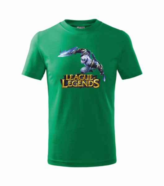 Tričko pánské/dětské League of legends 3 Barva: středně zelená, Velikost: 158 cm/12 let