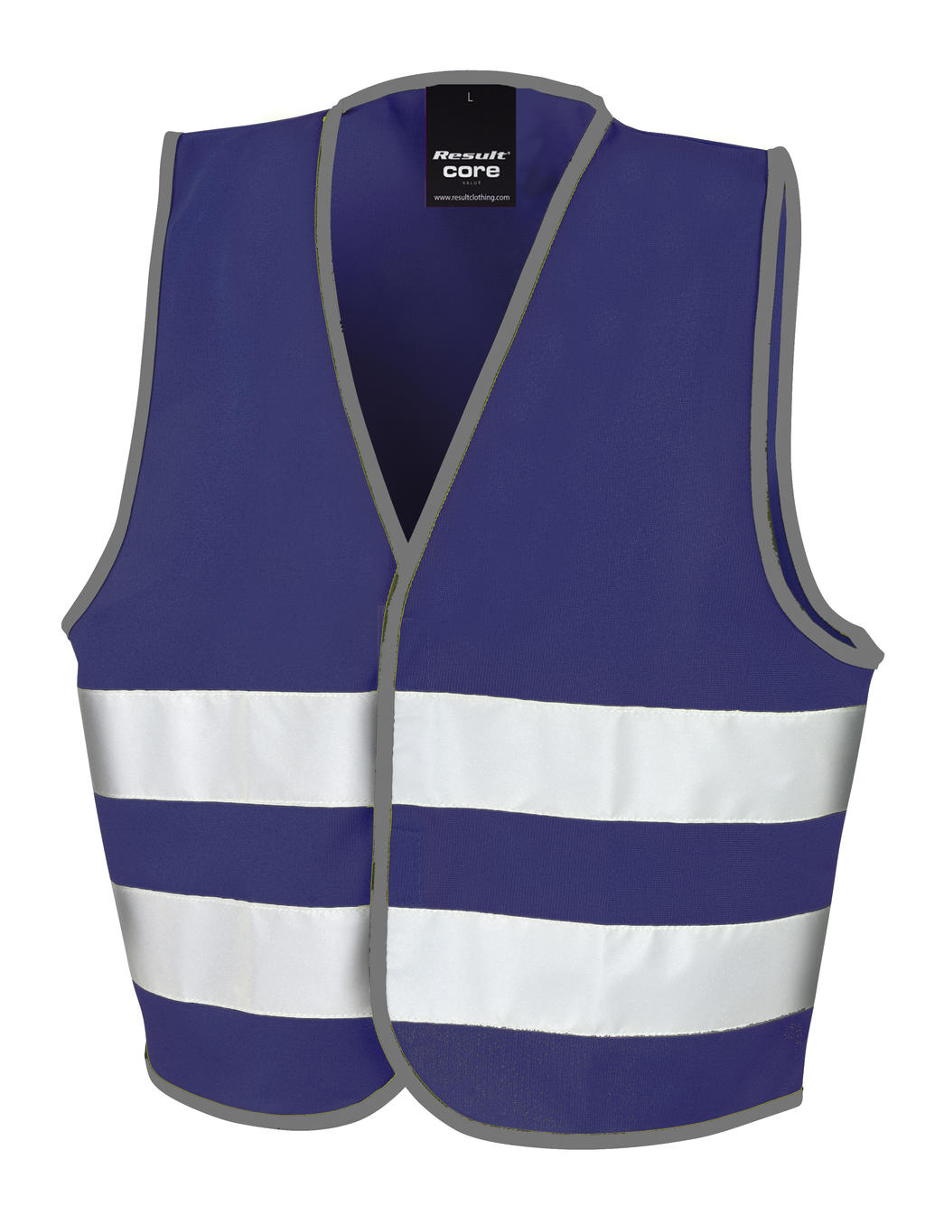 Result Safe-Guard Reflexní vesta Junior s vylepšenou viditelností Velikost: 7-9 let, Barva: námořní modrá