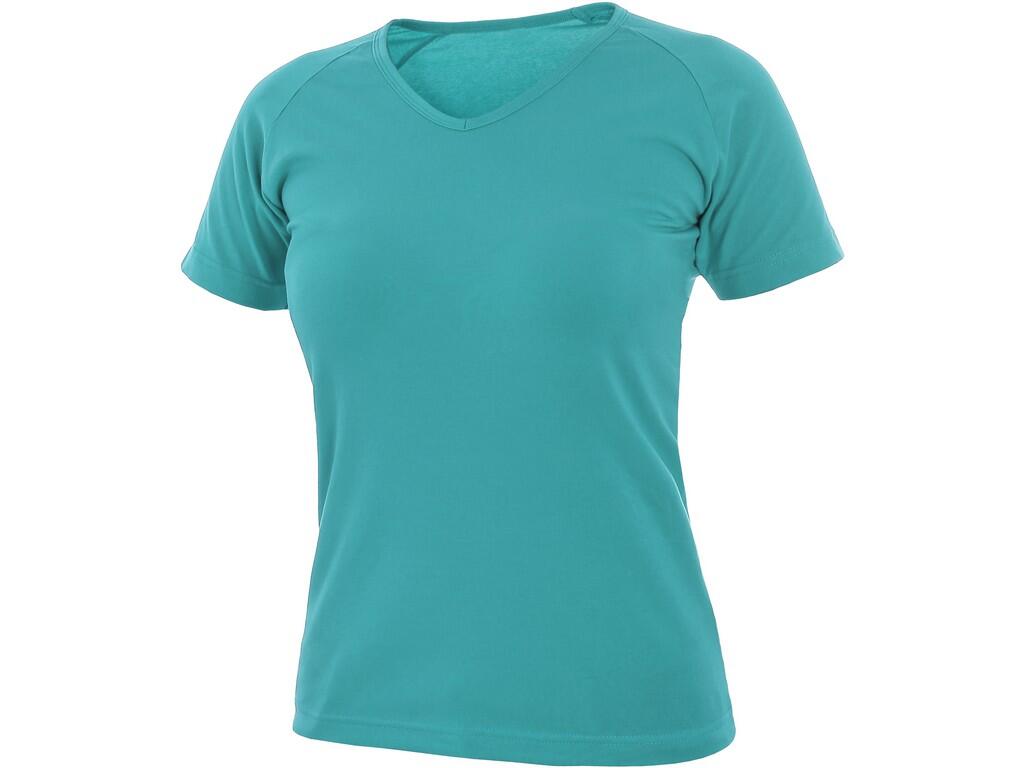 Dámské tričko CXS ELLA Barva: tyrkysová, Velikost: XL
