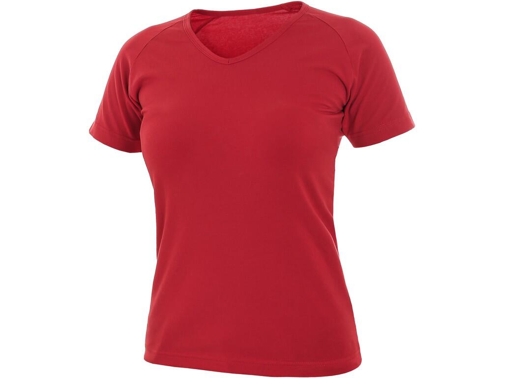 Dámské tričko CXS ELLA Barva: červená, Velikost: XS