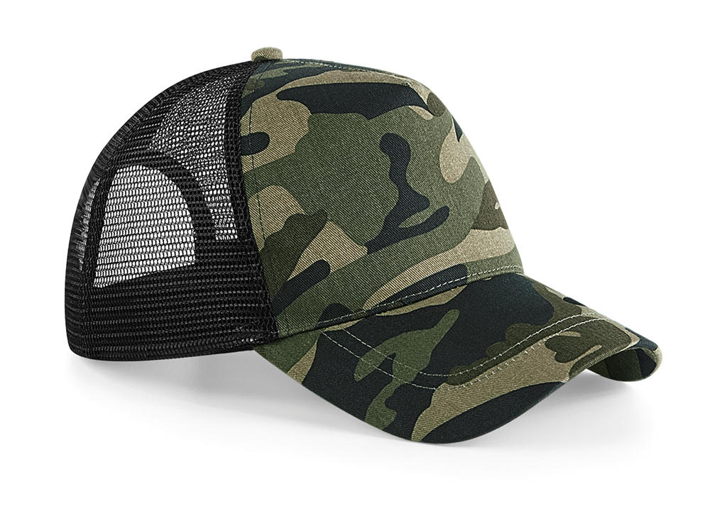 Čepice Camo Snapback Trucker Barva: camouflage green, Velikost: uni