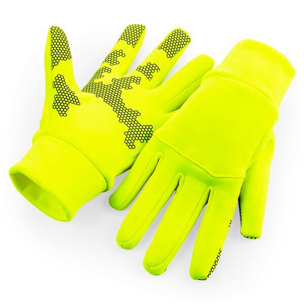 Softshell Sports Tech rukavice Barva: neon yellow, Velikost: L/XL