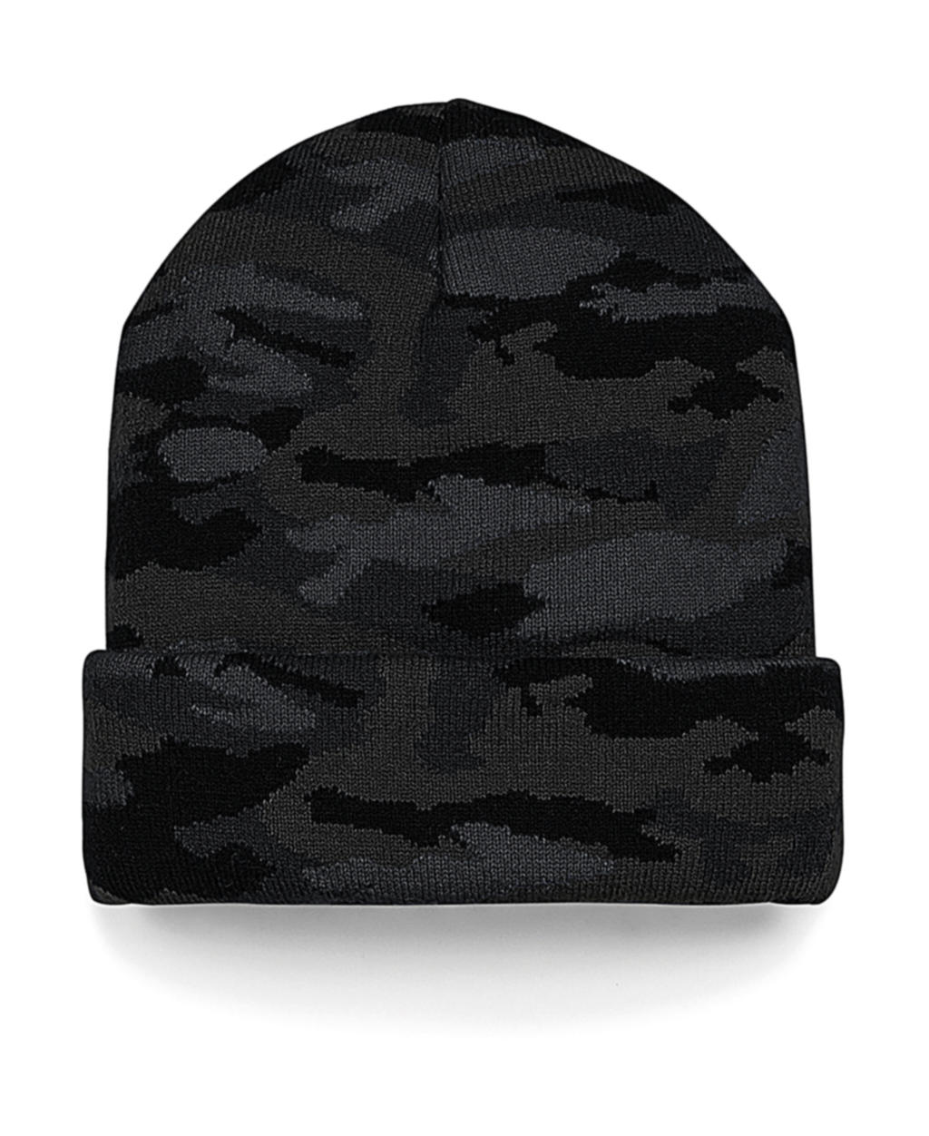 Zimní čepice Camo Cuffed Beanie Barva: camouflage black, Velikost: uni