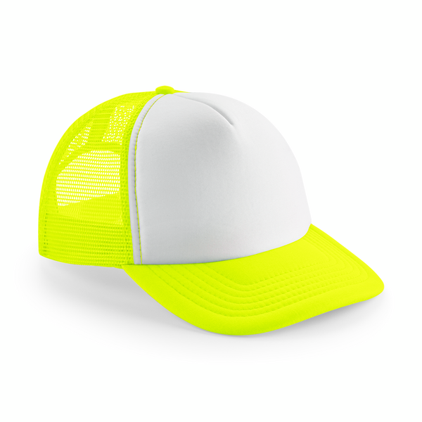 Čepice Vintage Snapback Trucker B645 Barva: neon yellow-bílá, Velikost: uni