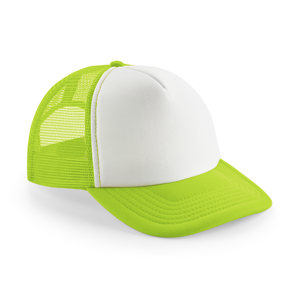 Čepice Vintage Snapback Trucker B645 Barva: neon green-bílá, Velikost: uni