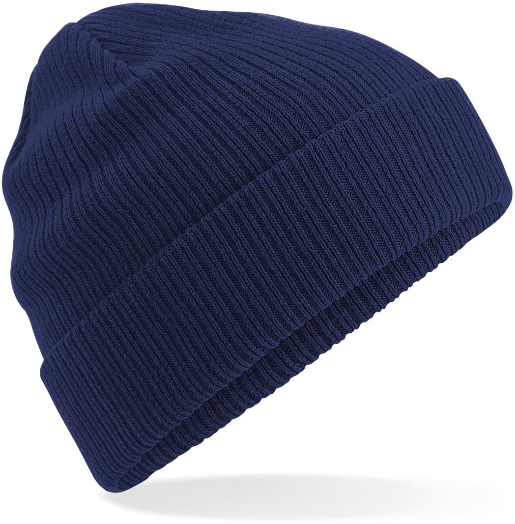 Bavlněná zimní čepice Beanie z organické bavlny Barva: námořní modrá, Velikost: uni