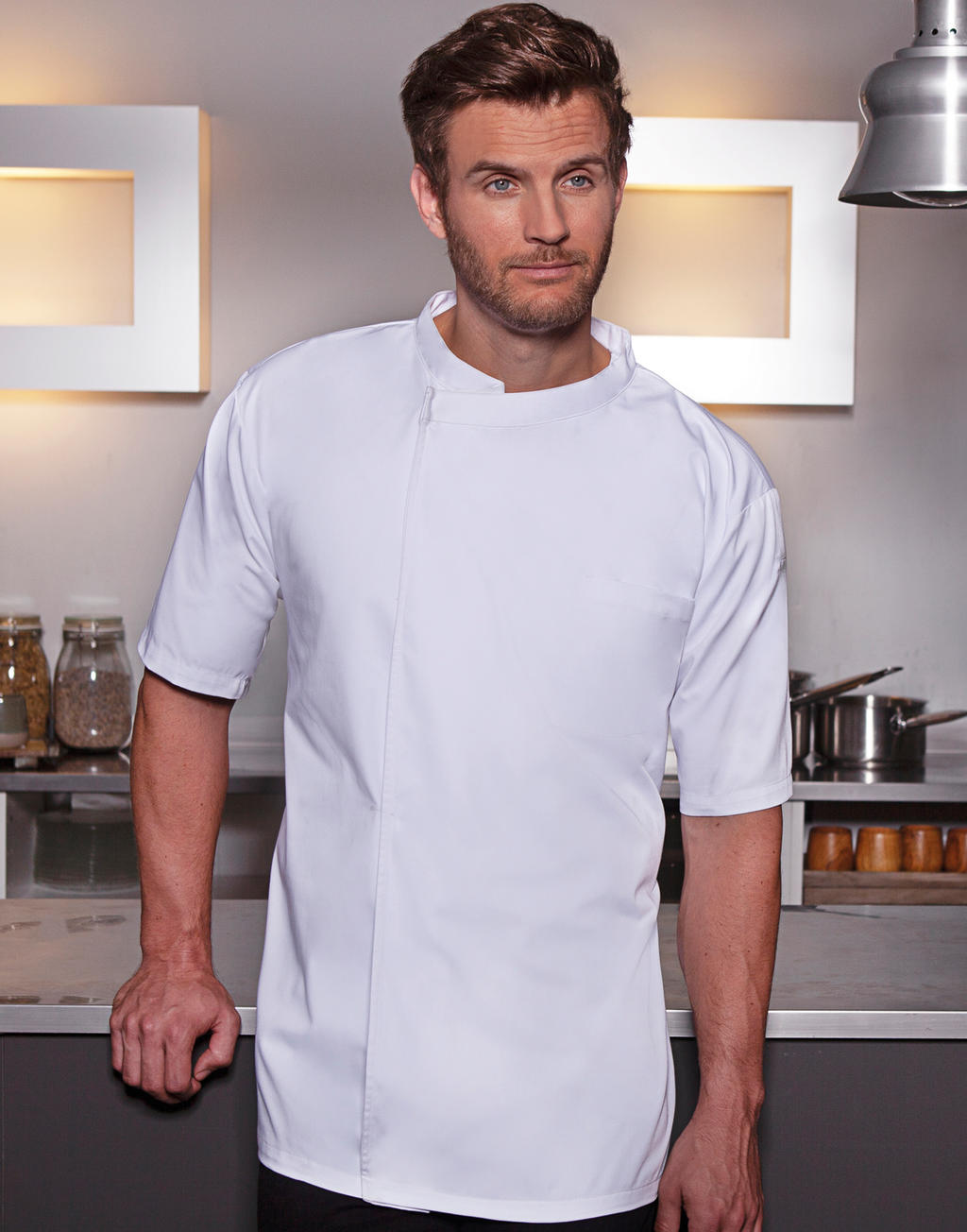 Kuchařská košile Basic Short Sleeve Barva: bílá, Velikost: XS