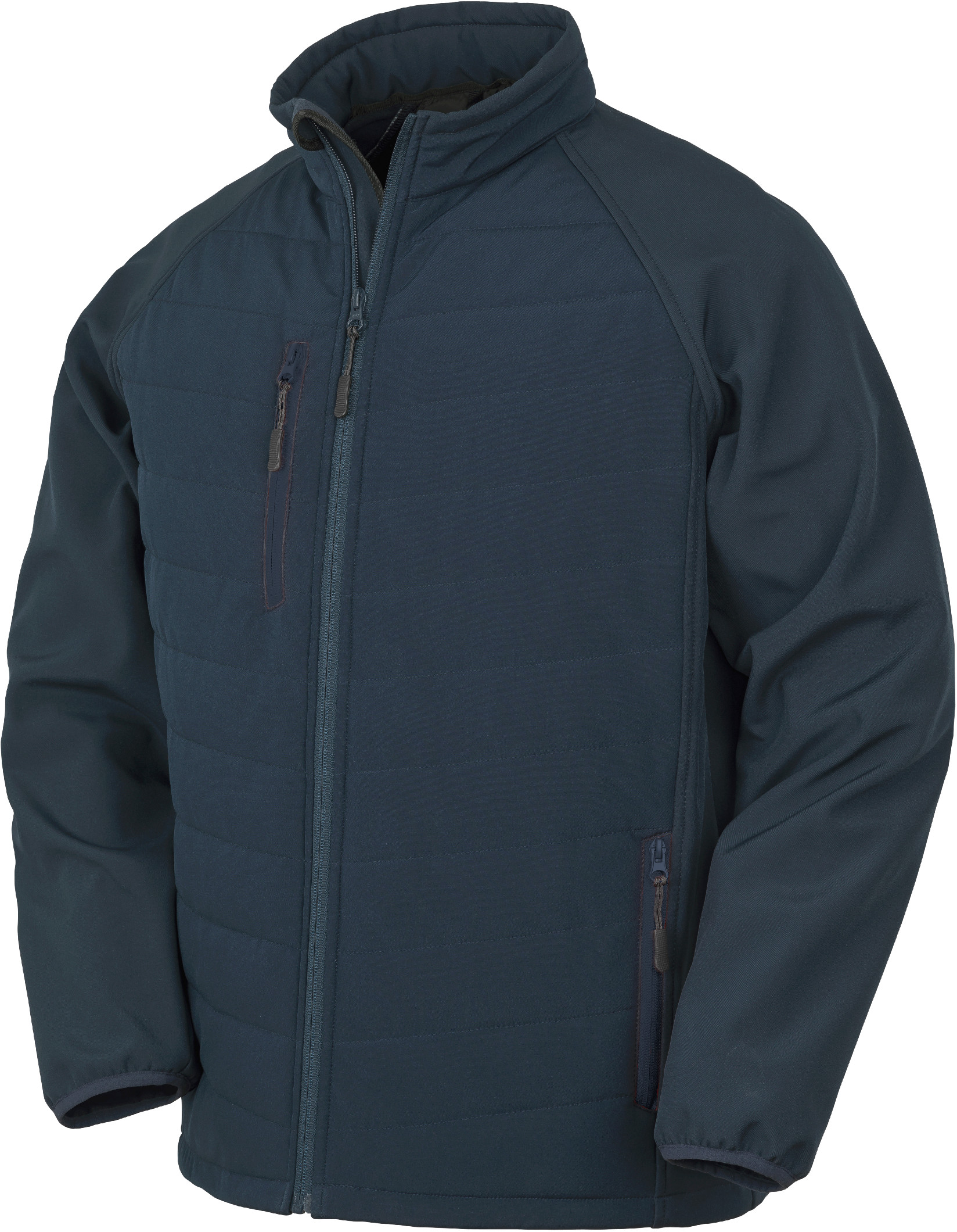 Polstrovaná softshell bunda Black Compass R237X Barva: nám.modrá-nám.modrá, Velikost: L