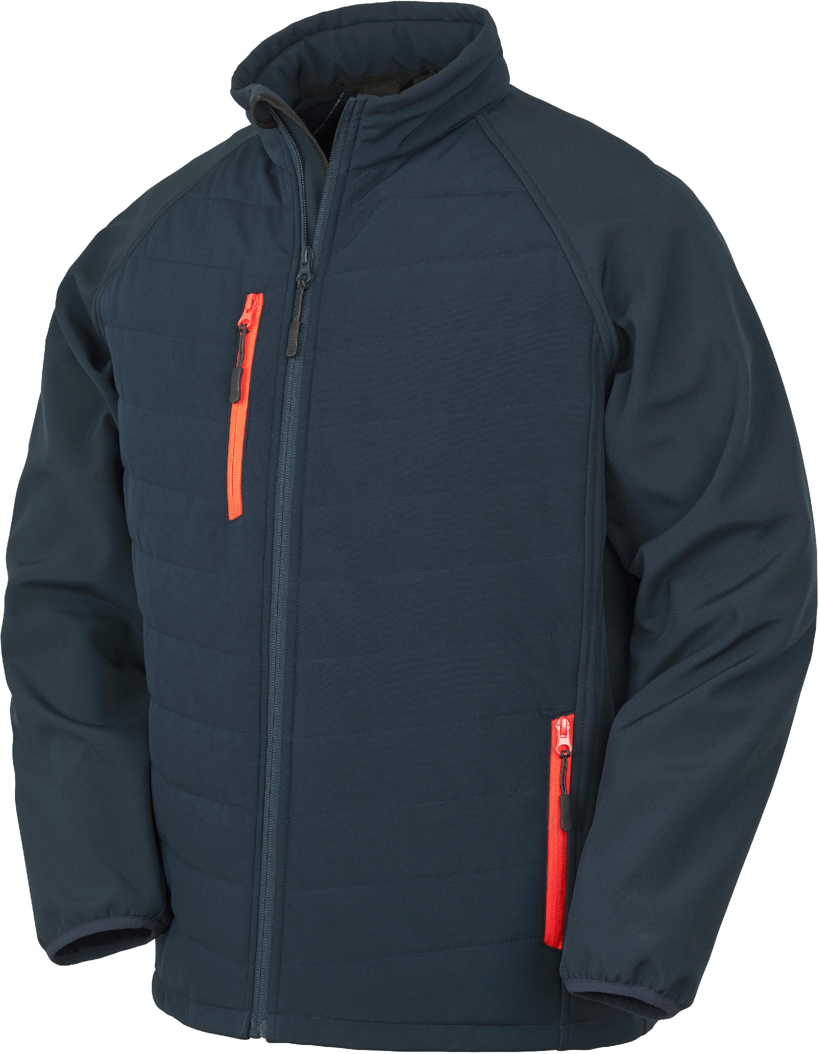 Polstrovaná softshell bunda Black Compass R237X Barva: námořní modrá-červená, Velikost: XL