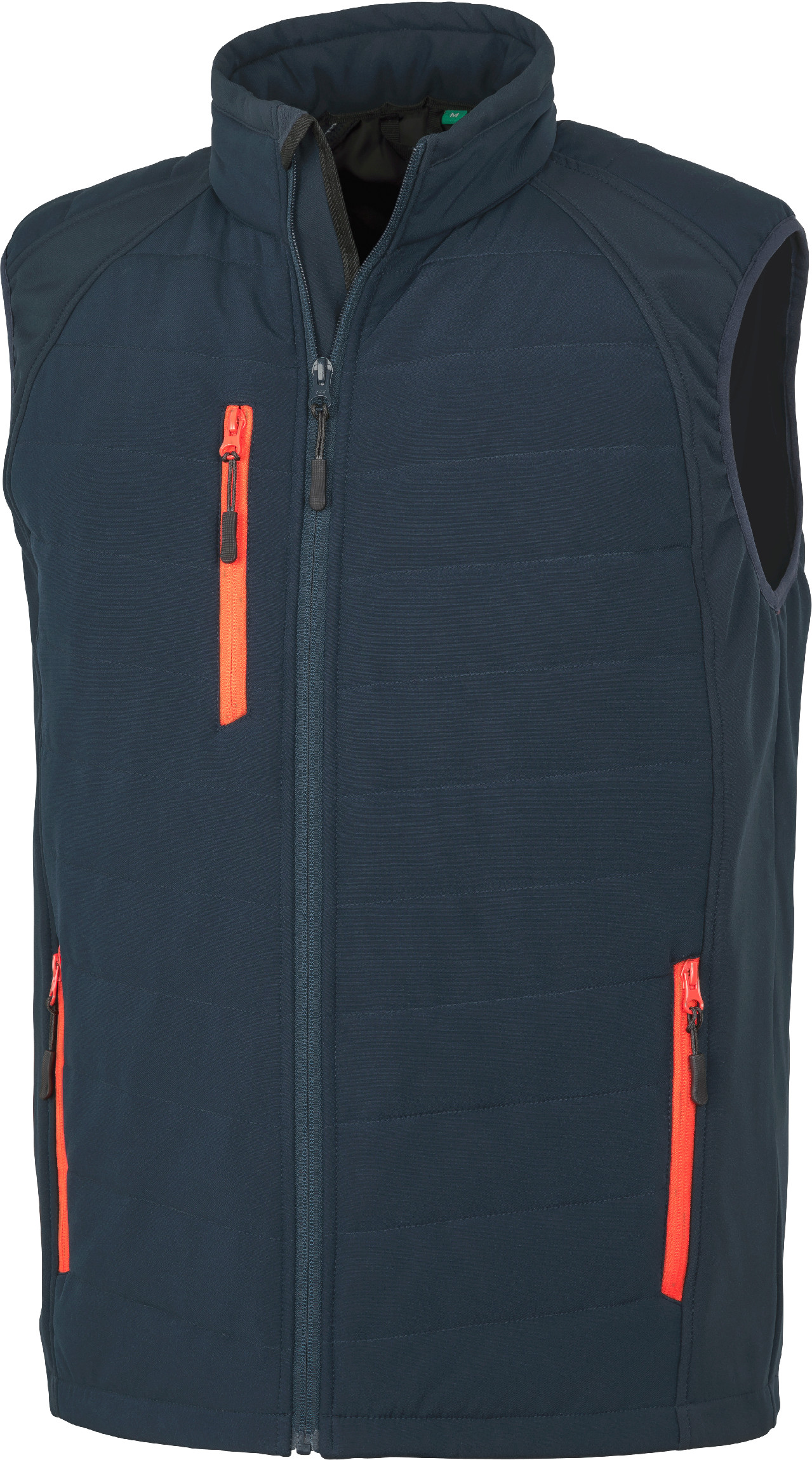 Polstrovaná softshell vesta Compass R238X Barva: námořní modrá-červená, Velikost: XL