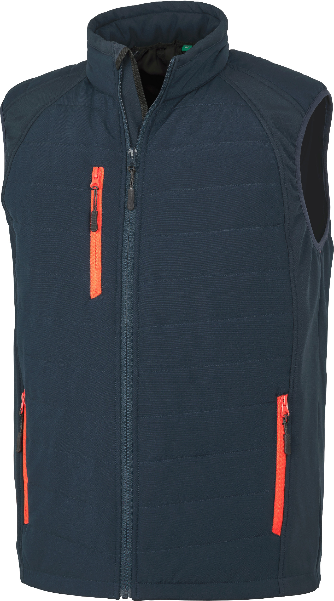 Polstrovaná softshell vesta Compass R238X Barva: námořní modrá-červená, Velikost: 2XL