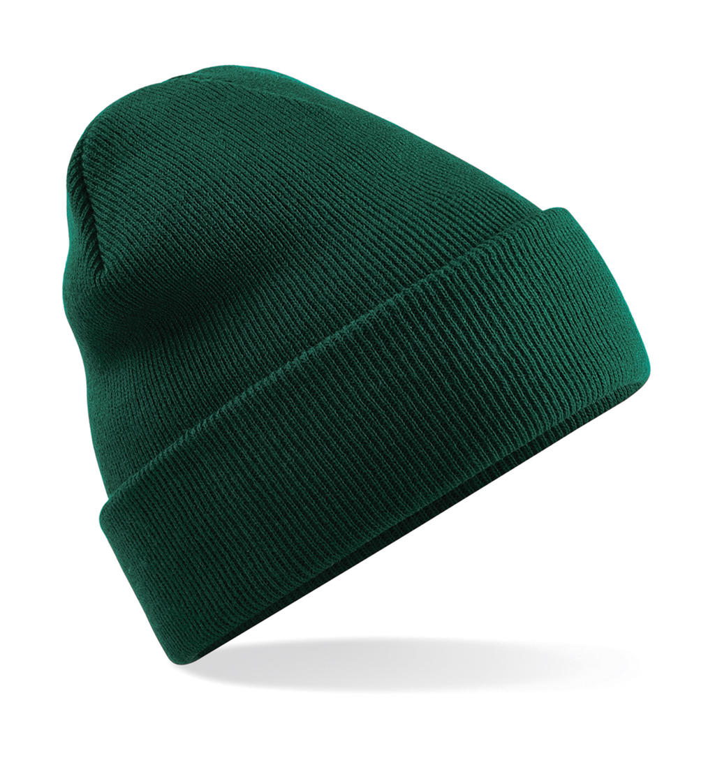 Zimní čepice Original Cuffed Beanie Barva: lahvově zelená, Velikost: uni