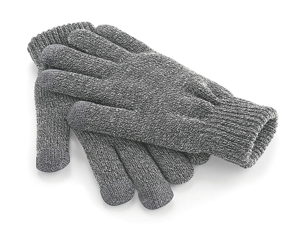 Zimní rukavice TouchScreen Smart Barva: světle šedý melír, Velikost: L/XL