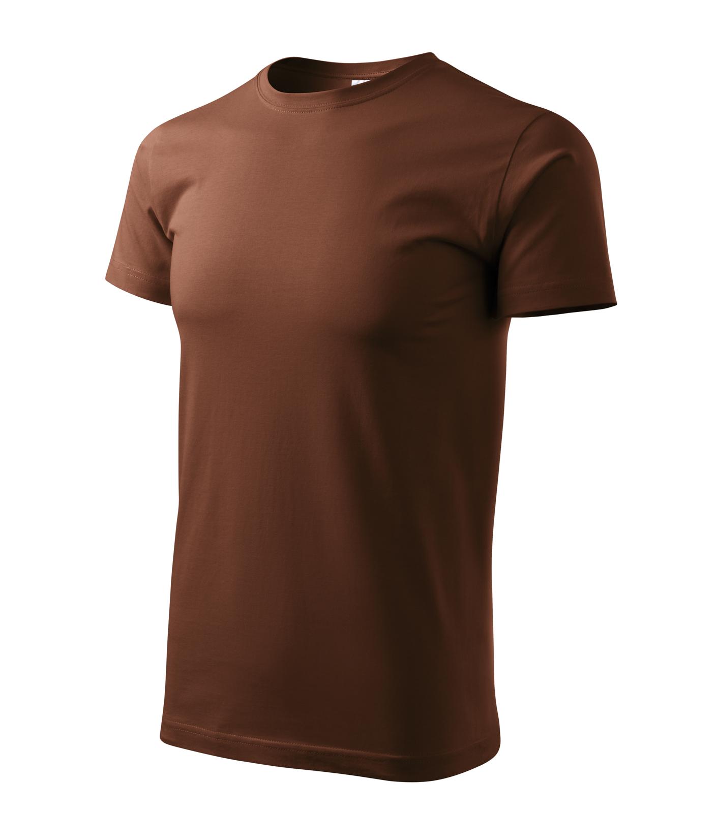 Basic Tričko pánské Barva: čokoládová, Velikost: L