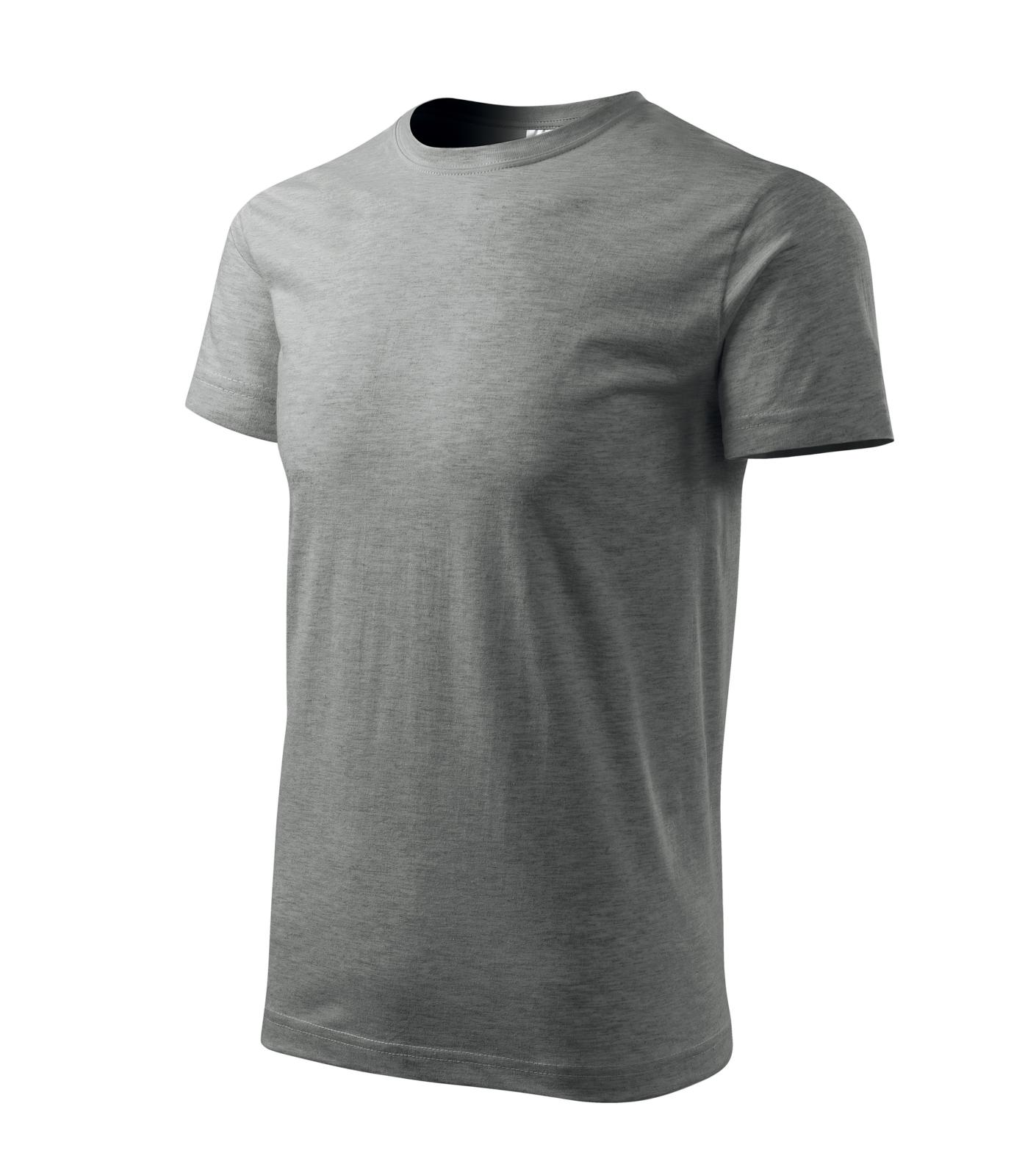 Basic Tričko pánské Barva: tmavě šedý melír, Velikost: 3XL
