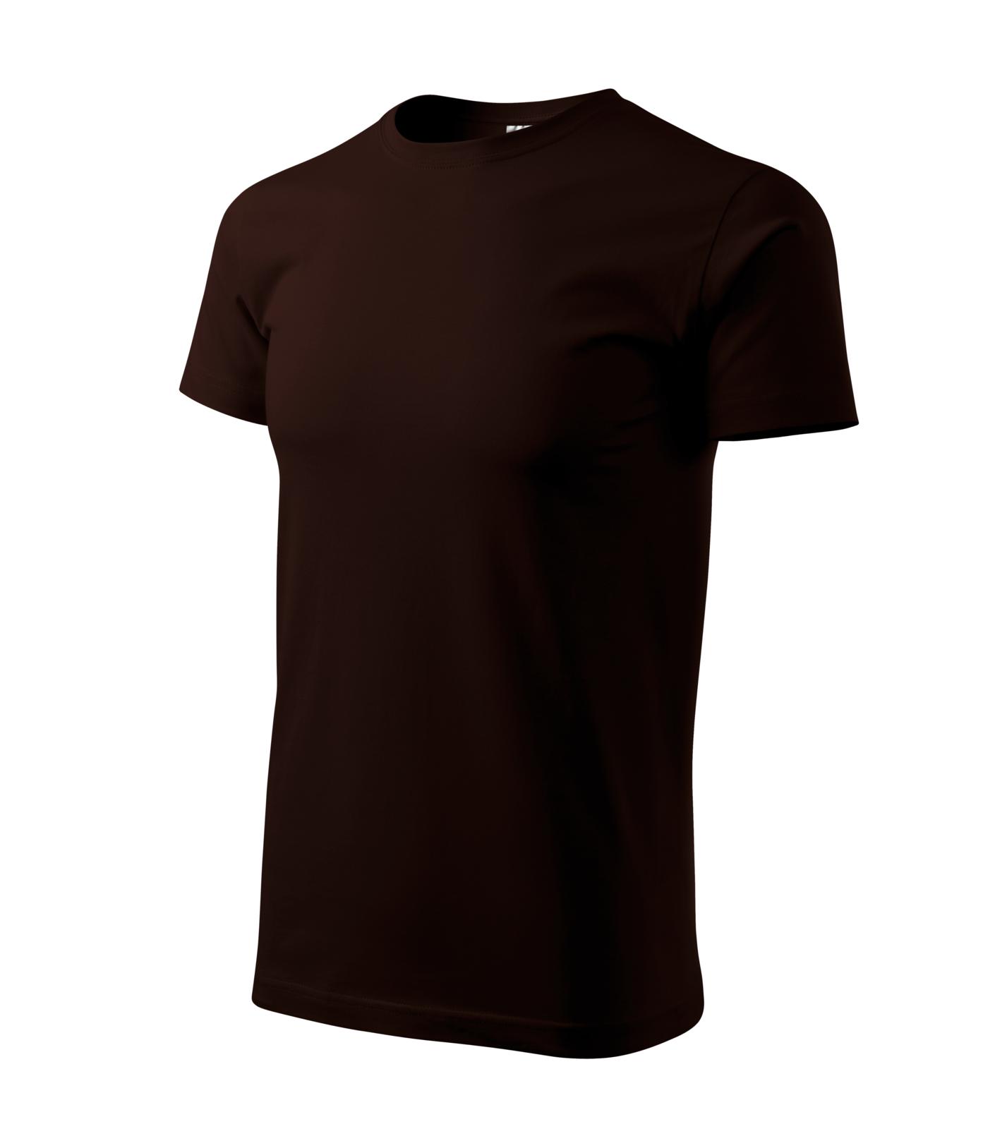 Basic Tričko pánské Barva: kávová, Velikost: XL