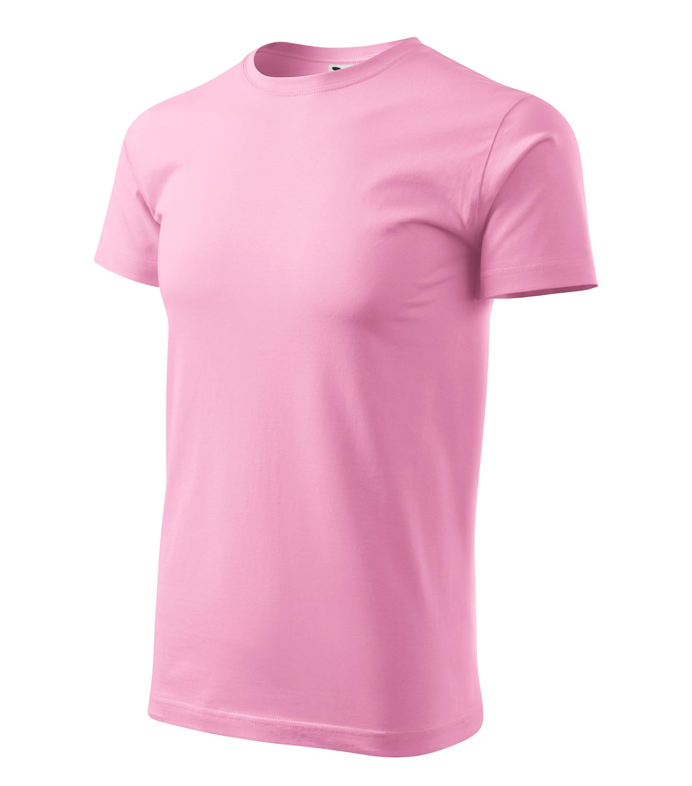 Basic Tričko pánské Barva: růžová, Velikost: S