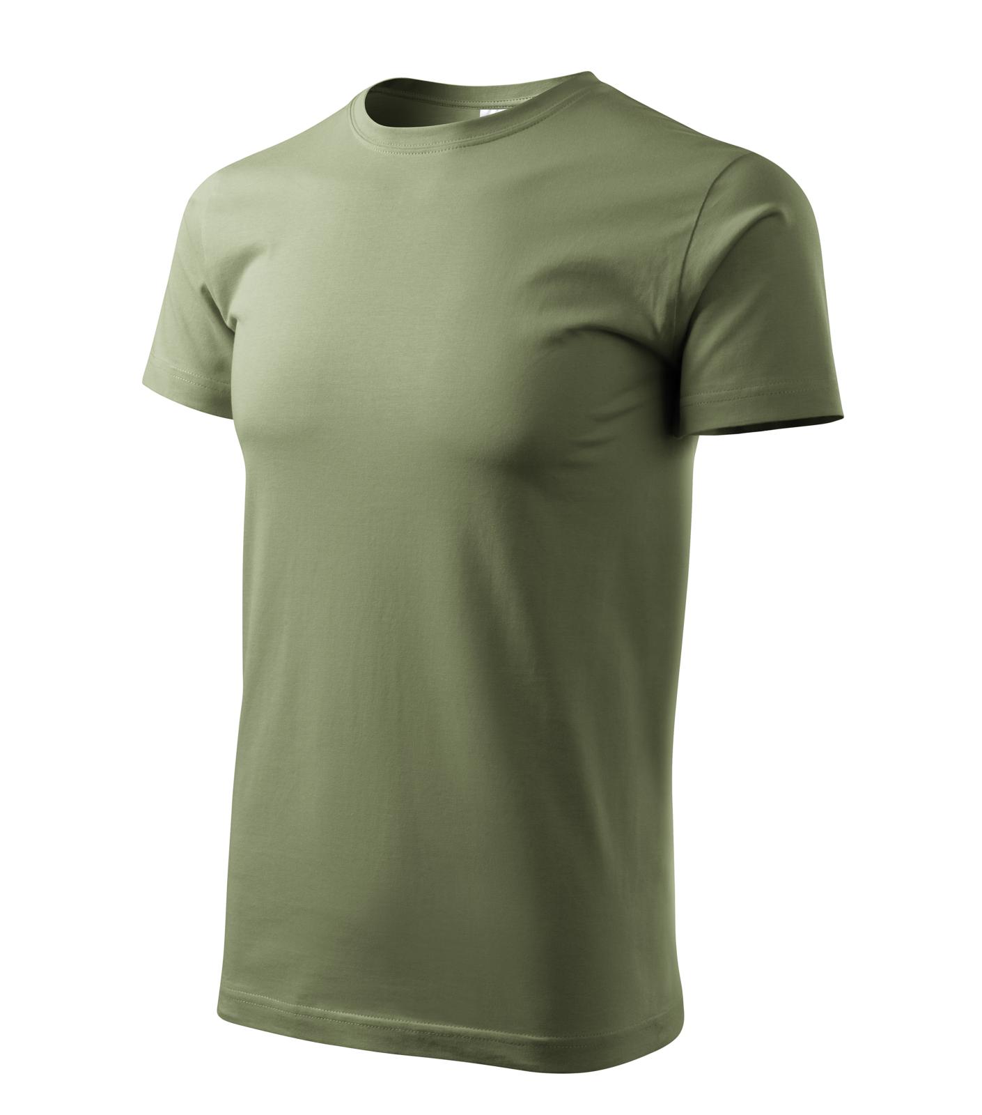 Basic Tričko pánské Barva: khaki, Velikost: 2XL