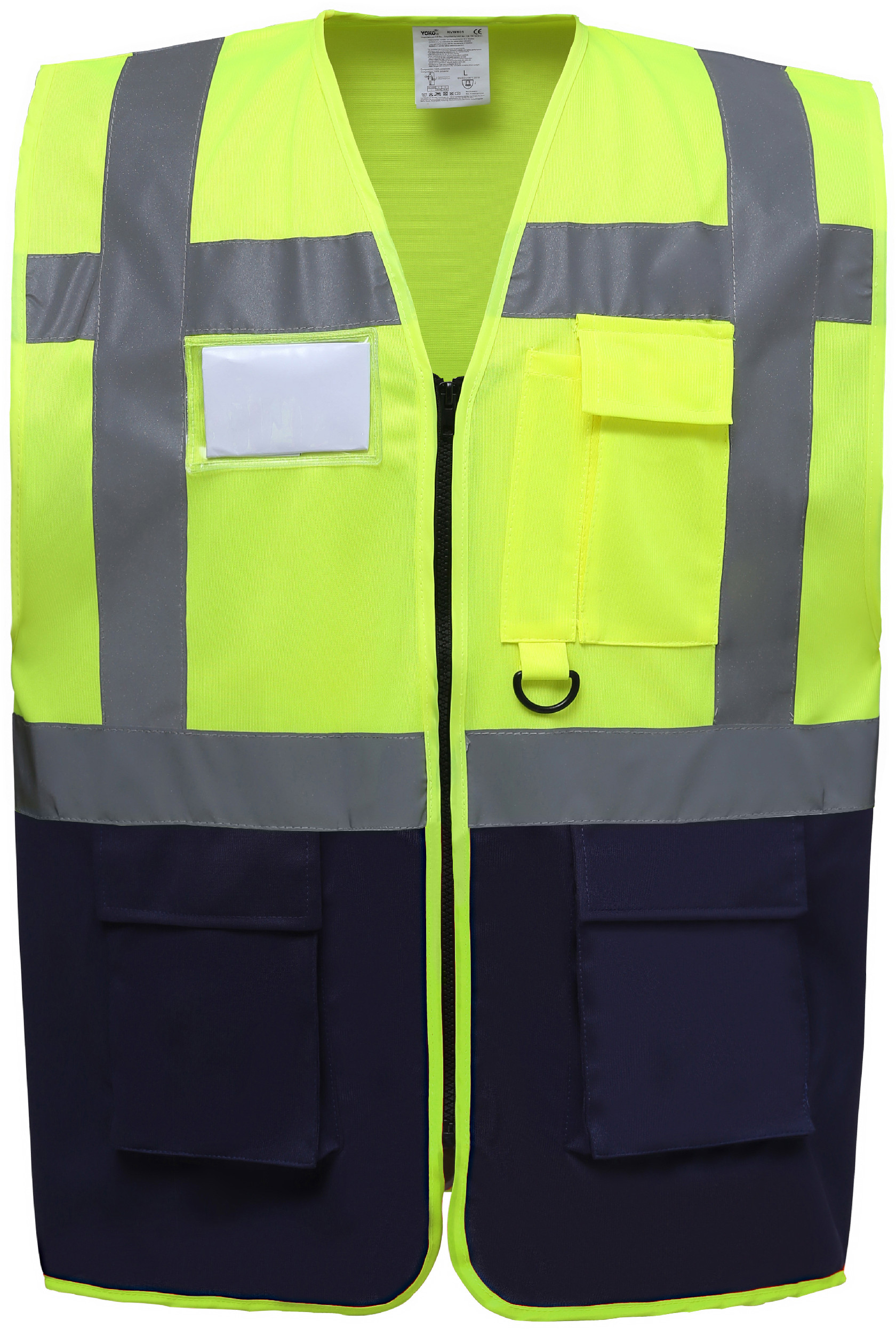 Reflexní vesta EXEC HVW801 Barva: žlutá-námořní modrá, Velikost: L
