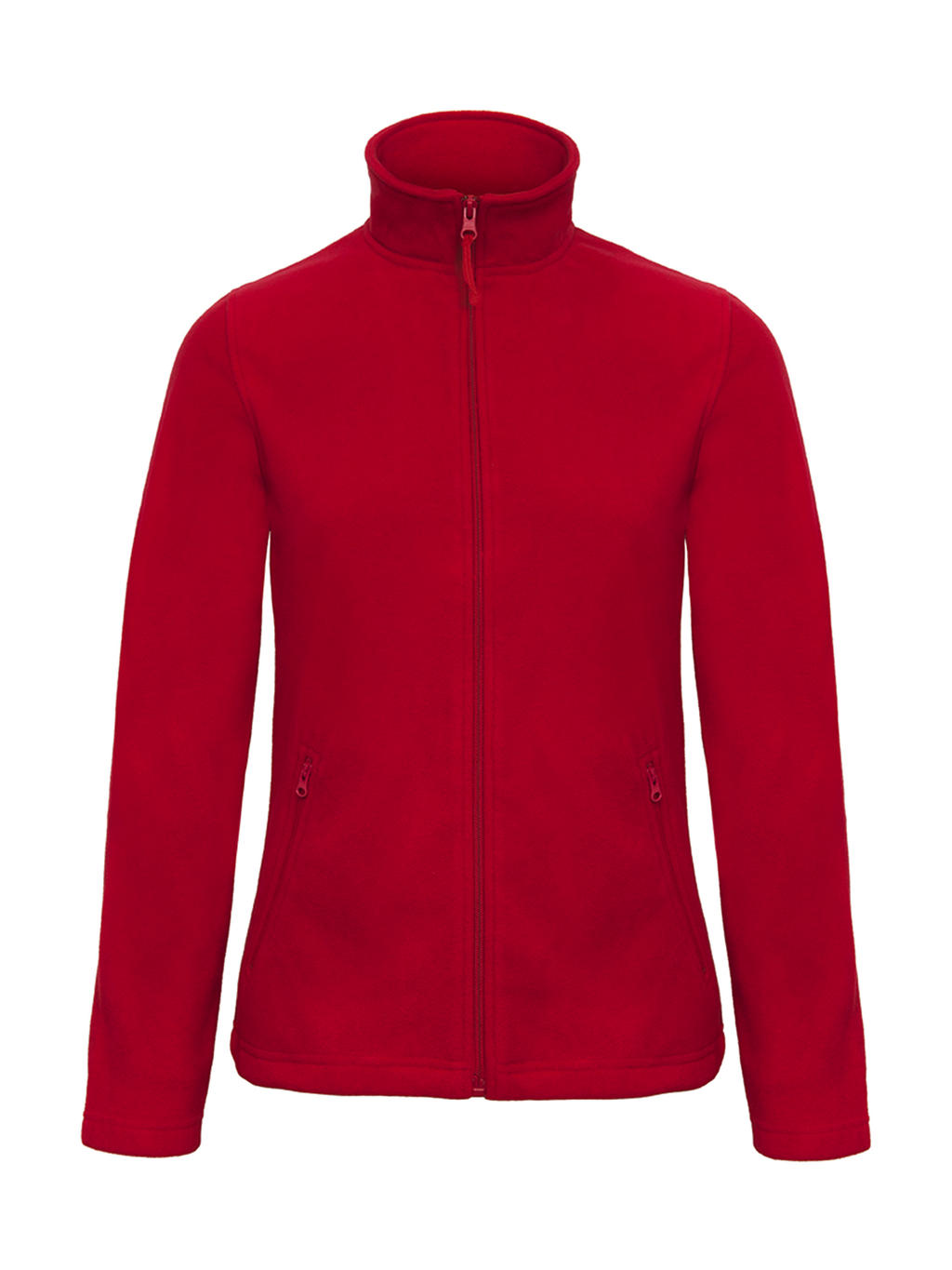 Dámská bunda micro fleece Barva: červená, Velikost: XS