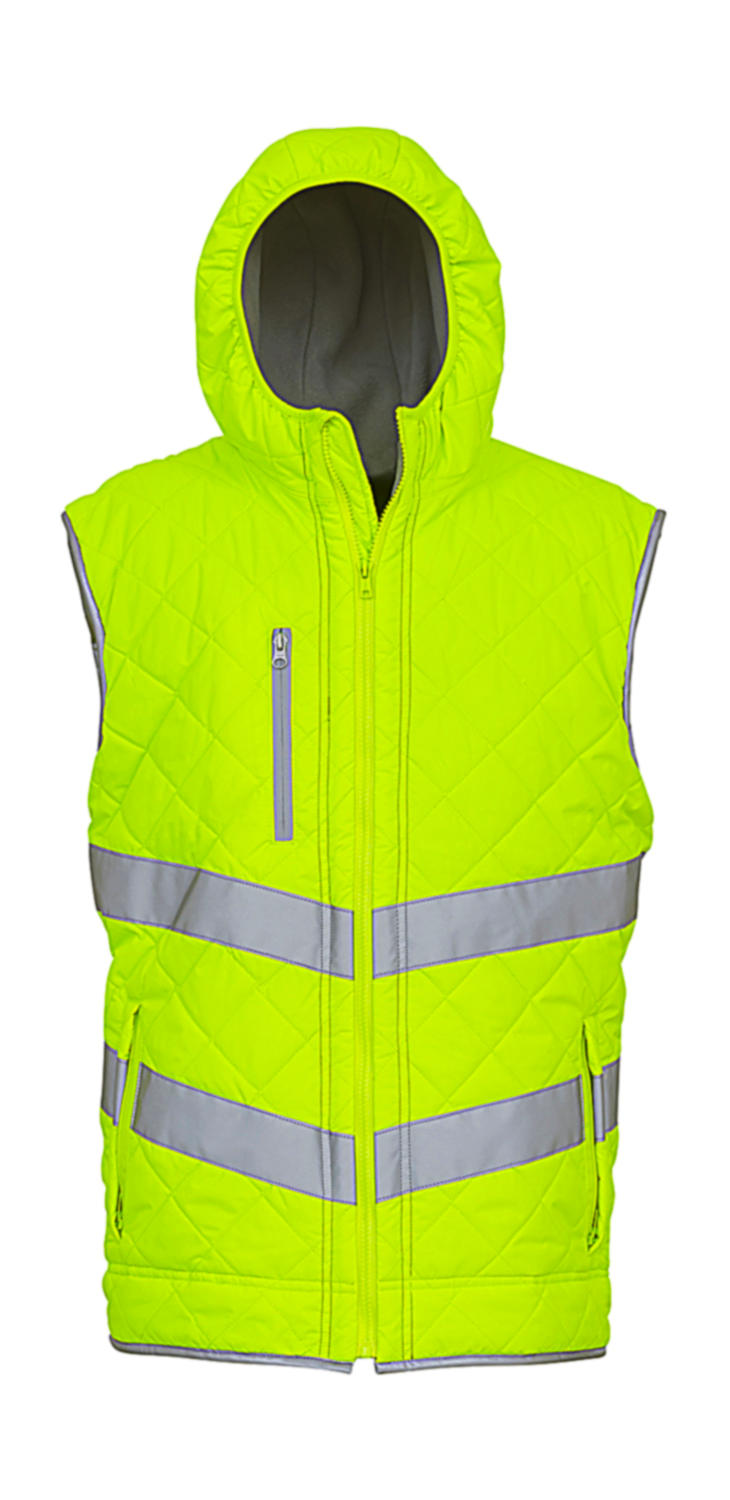 Zimní reflexní vesta Kensington Hooded Barva: fluorescenční žlutá, Velikost: S