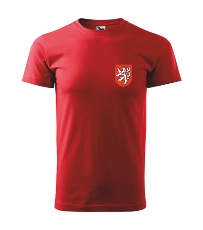 Tričko pánské/dětské ČESKÝ LEV Barva: červená, Velikost: 4XL