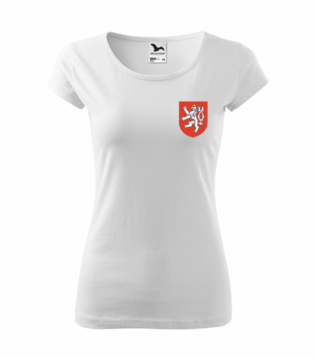 Dámské tričko ČESKÝ LEV Barva: bílá, Velikost: XL