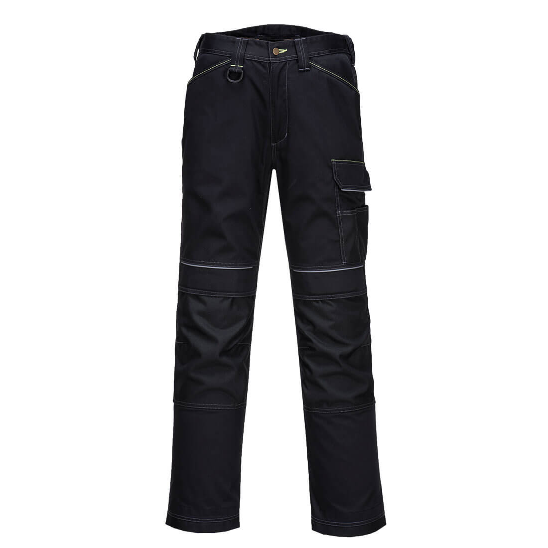 Dámské strečové pracovní kalhoty PW3 Hi-Vis Barva: černá, Velikost: 34