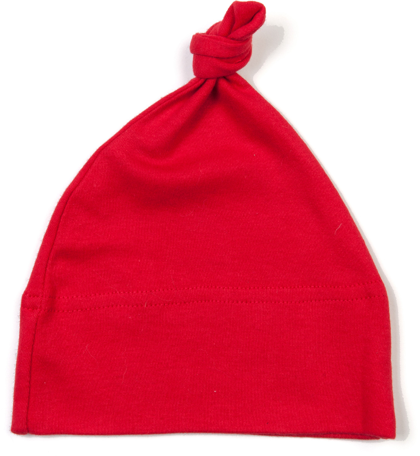 Dětská čepice s uzlem Barva: červená, Velikost: uni