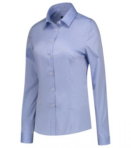 Fitted Stretch Blouse Košile dámská Barva: blue, Velikost: 40