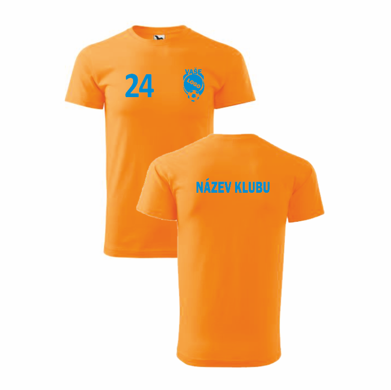 Klubová trička Barva: tangerine orange, Velikost: 4XL