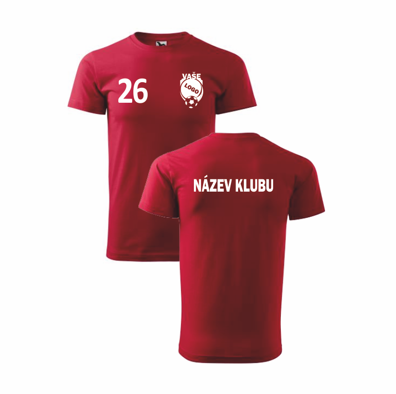 Klubová trička Barva: marlboro červená, Velikost: XL