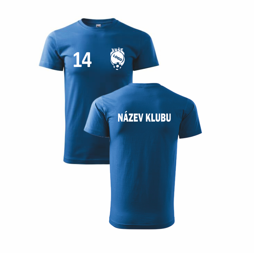 Klubová trička Barva: azurově modrá, Velikost: XL