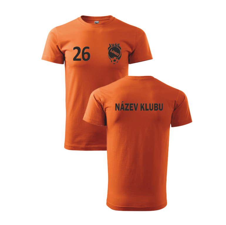 Klubová trička Barva: oranžová, Velikost: XL