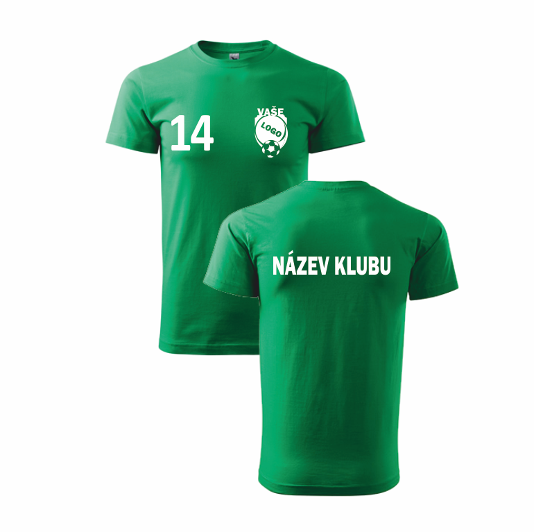Klubová trička Barva: středně zelená, Velikost: 4XL