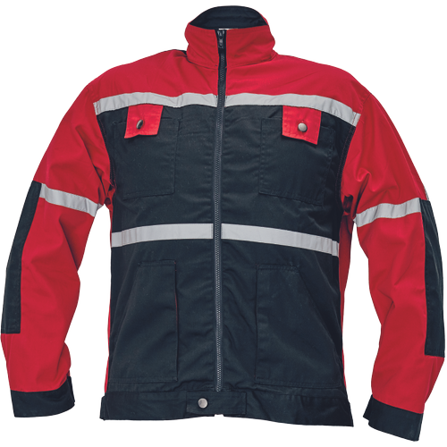 Pánská pracovní bunda TAYRA Barva: černá-červená, Velikost: 54