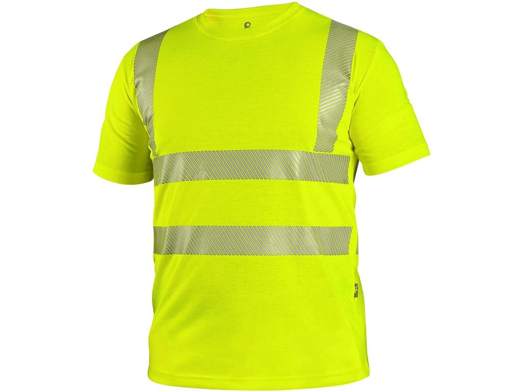 Pánské výstražné tričko CXS BANGOR Barva: žlutá, Velikost: 2XL