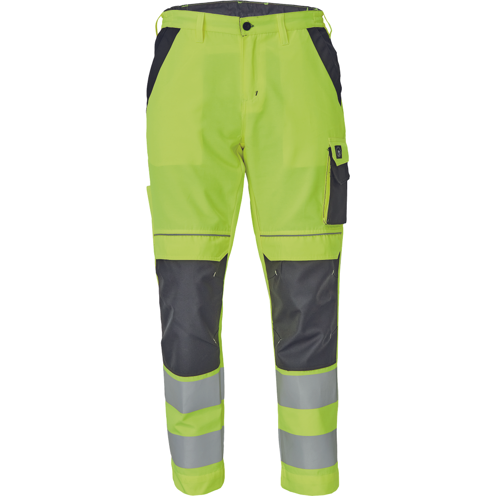 Pracovní kalhoty MAX VIVO HV Barva: žlutá-černá, Velikost: 48