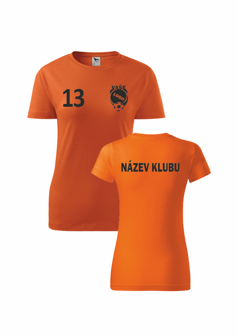 Dámská klubová trička Barva: oranžová, Velikost: XL