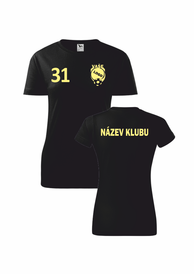 Dámská klubová trička Barva: černá, Velikost: XL