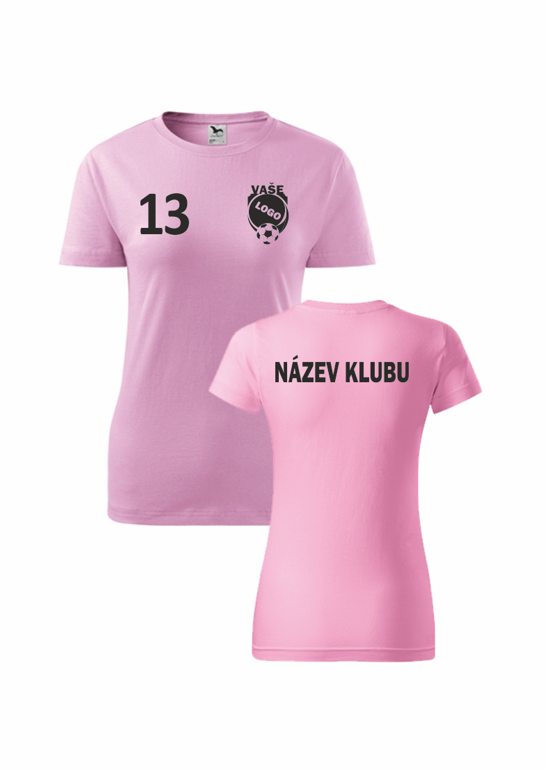 Dámská klubová trička Barva: růžová, Velikost: 2XL