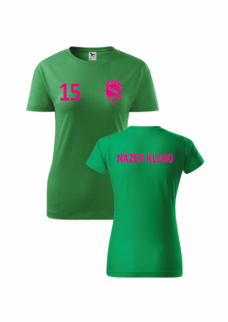 Dámská klubová trička Barva: středně zelená, Velikost: 2XL