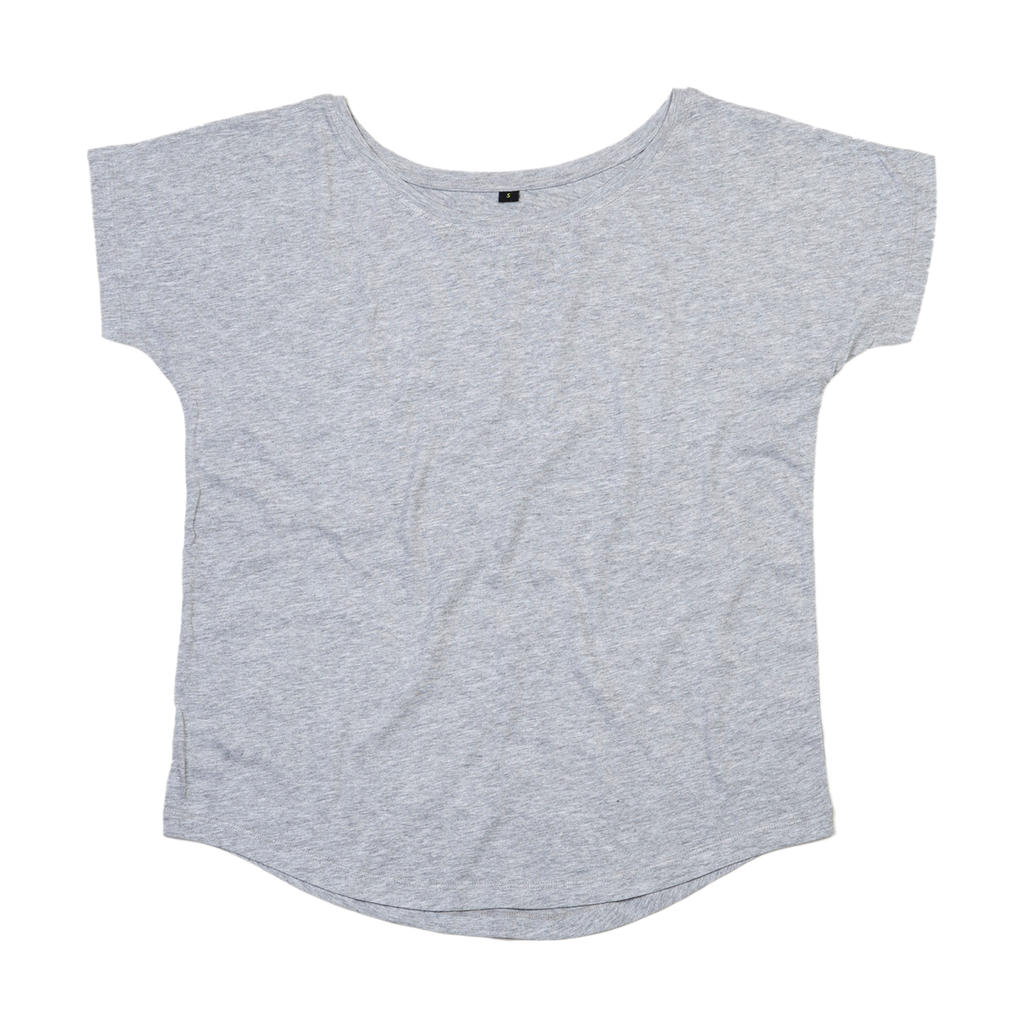 Dámské tričko Loose Fit Barva: světle šedý melír, Velikost: L