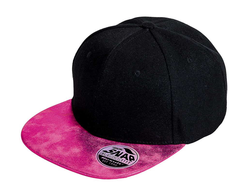 Bronx Glitte Snapback čepice s plochým kšiltem Barva: neon pink, Velikost: uni