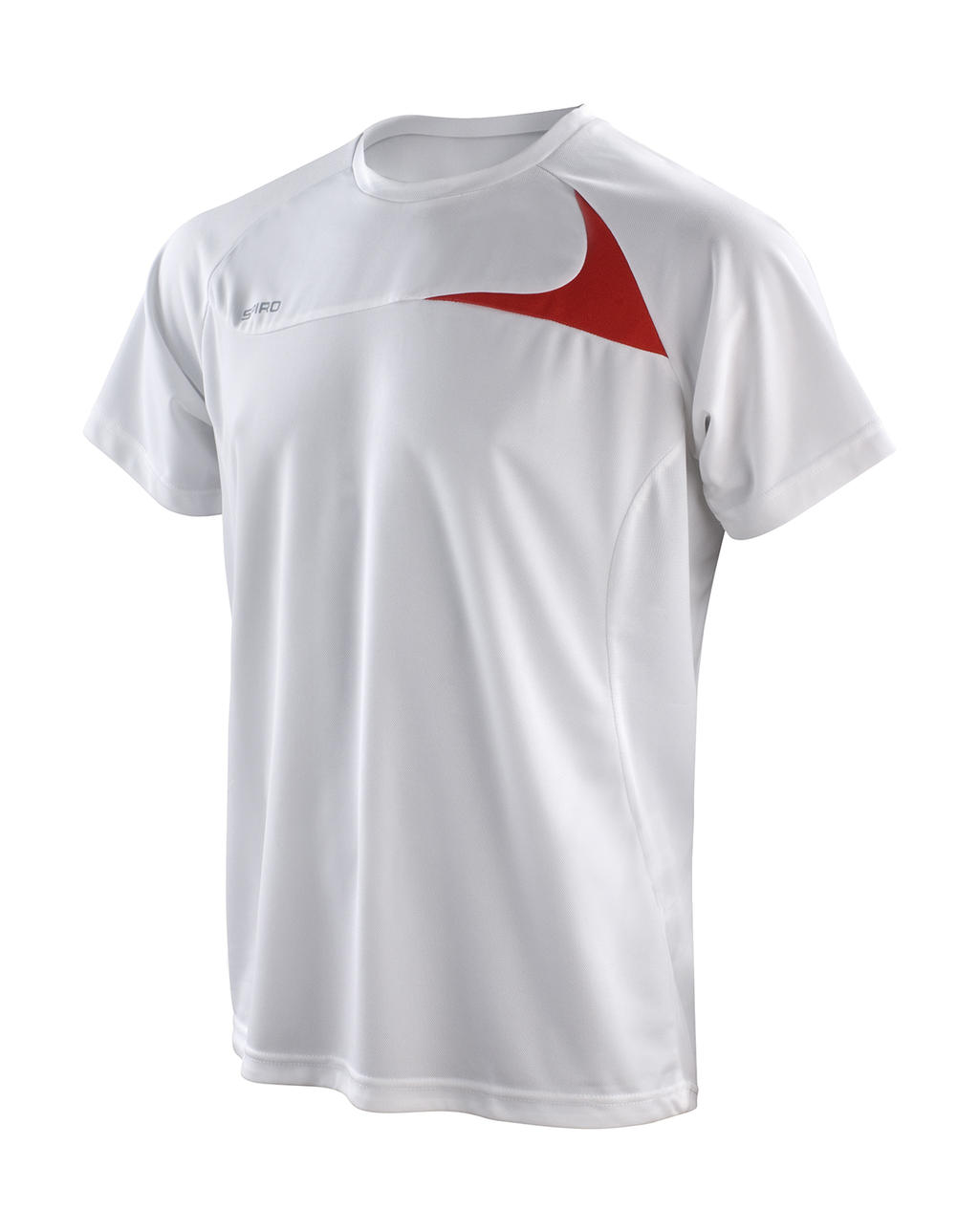 Pánská tréninková košile Spiro Dash Barva: bílá-červená, Velikost: 3XL